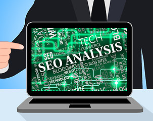 Image showing Seo Analysis Shows Search Engines And Analytic