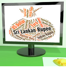 Image showing Sri Lankan Rupee Indicates Forex Trading And Coin