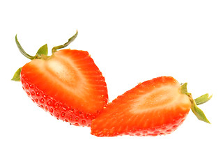 Image showing Cut strawberry