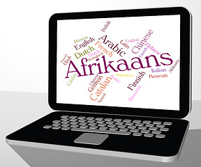 Image showing Afrikaans Word Indicates Study Language And Lingo