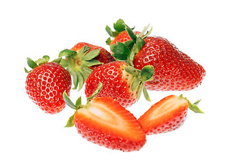 Image showing Fresh ripe strawberries