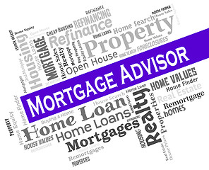 Image showing Mortgage Advisor Shows Home Loan And Advice