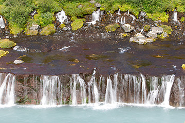 Image showing Hraunfossar waterfalls in Iceland