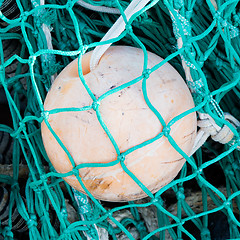 Image showing Pile of fishing nets