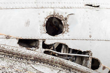 Image showing The abandoned wreck of a US military plane on Southern Iceland