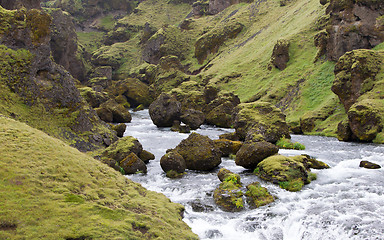 Image showing Skogafoss waterfall, Iceland