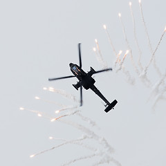 Image showing LEEUWARDEN, THE NETHERLANDS - JUN 10, 2016: Dutch AH-64 Apache a