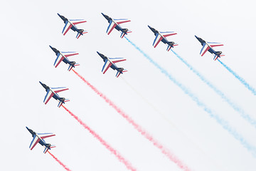 Image showing LEEUWARDEN, THE NETHERLANDS-JUNE 11, 2016: Pilots of Patrouille 