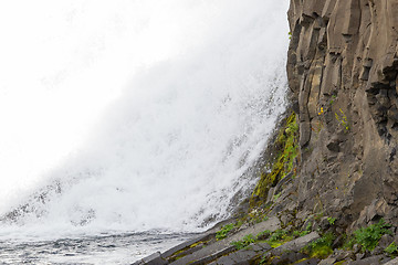 Image showing Close-up view of a water fall