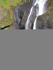 Image showing Close-up view of a water fall