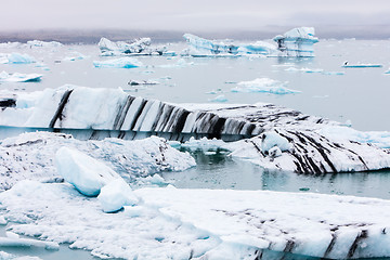 Image showing Jokulsarlon is a large glacial lake in southeast Iceland