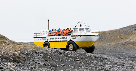 Image showing JOKULSARLON, ICELAND - JULY 21, 2016: Jokulsarlon Glacial Lagoon