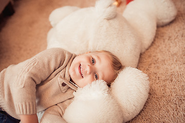 Image showing Happy family at christmas time