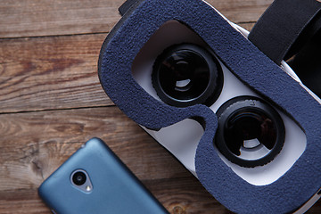 Image showing virtual vr glasses goggles headset