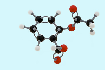 Image showing Aspirin molecular structure