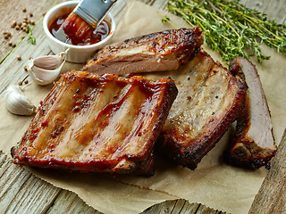 Image showing grilled pork ribs