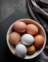 Image showing bowl of eggs