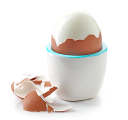 Image showing freshly boiled egg