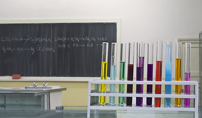 Image showing Chemistry lab room