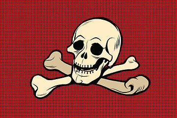 Image showing Jolly Roger. The skull and crossbones