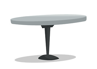 Image showing Round bar table vector illustration.