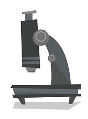 Image showing Professional laboratory microscope.