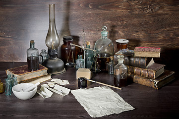 Image showing Pharmaceutical still life 