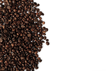 Image showing coffee grains,abstract, dark