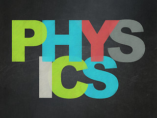 Image showing Education concept: Physics on School board background