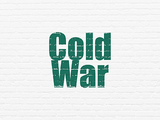 Image showing Politics concept: Cold War on wall background