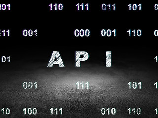 Image showing Software concept: Api in grunge dark room