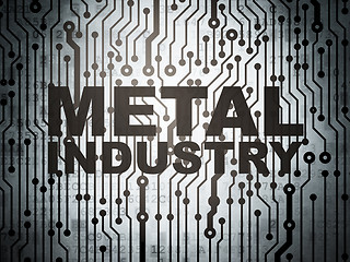 Image showing Industry concept: circuit board with Metal Industry