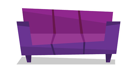 Image showing Purple modern sofa vector illustration.