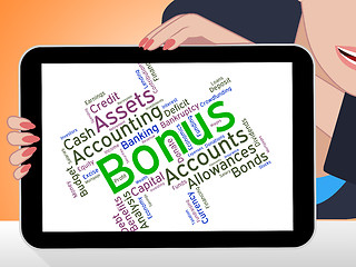 Image showing Bonus Word Indicates For Free And Added