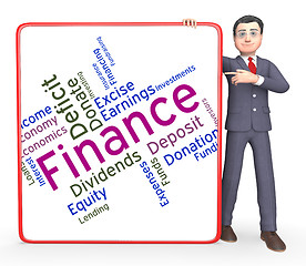 Image showing Finance Word Means Financial Trading And Profit