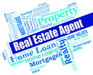 Image showing Real Estate Agent Means For Sale And Agents