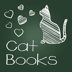 Image showing Cat Books Means Pets Cats And Felines