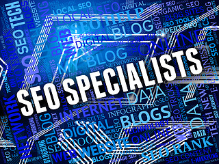Image showing Seo Specialists Shows Search Engines And Expert