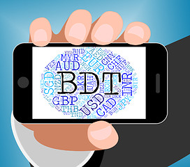 Image showing Bdt Currency Indicates Bangladeshi Taka And Currencies