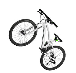 Image showing white mountain bike