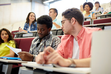 Image showing group of international students in lecture hall