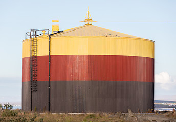 Image showing Colorful storage tank