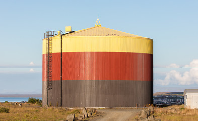 Image showing Colorful storage tank