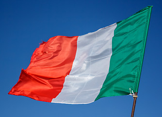 Image showing Flag Italy Closeup