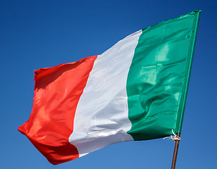 Image showing Flag Italy Closeup