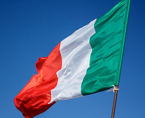 Image showing Flag Italy Closeup