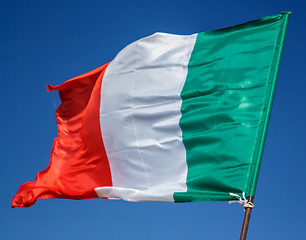 Image showing Flag Italy Closeup