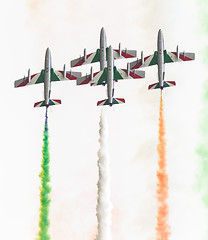 Image showing LEEUWARDEN, THE NETHERLANDS-JUNE 11, 2016: Italian aerobatic tea