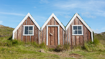 Image showing Small toy elf house in Iceland