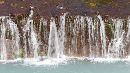 Image showing Hraunfossar waterfalls in Iceland